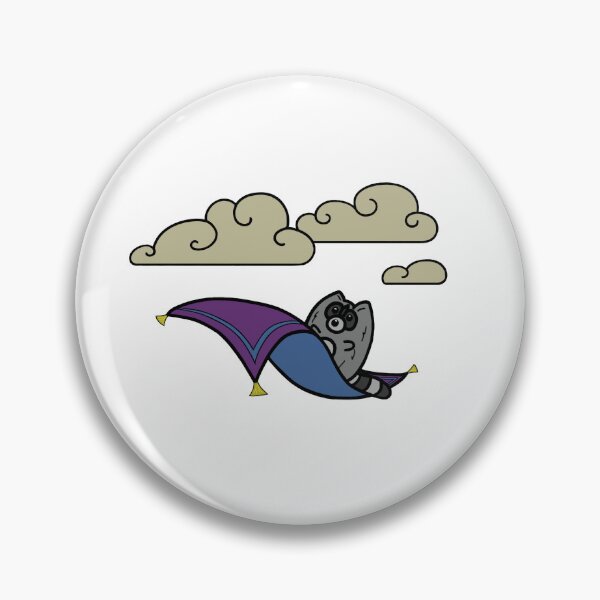 Artikelvorschau, Rowan Waschbär auf einem fliegenden Teppich entworfen und verkauft von rowanraccoonart.