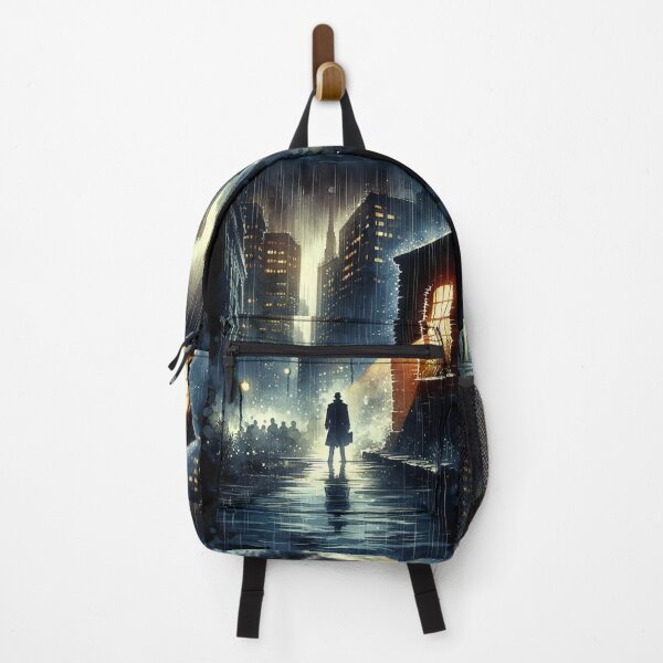 Item preview, Noir Watercolor Rain City designed and sold by RESToRAPTOR.