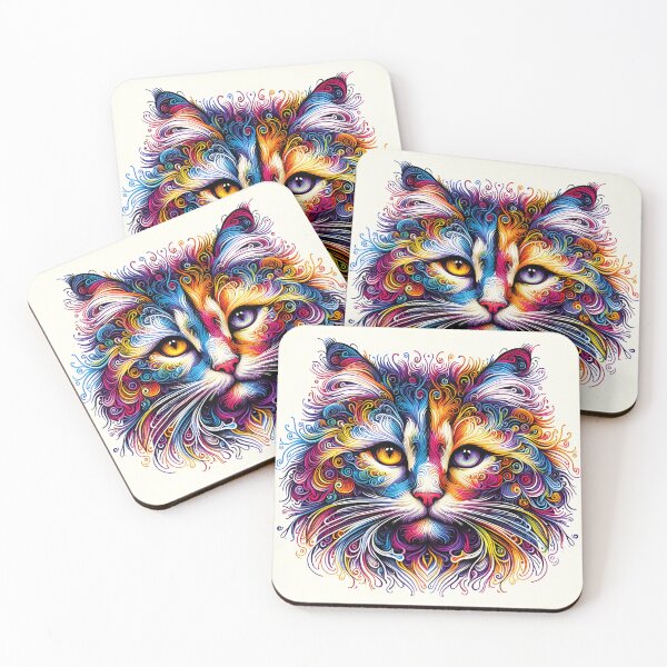 Item preview, Whisker Whispers: An Artful Ode to Damien Hirst designed and sold by BastKittyStore.
