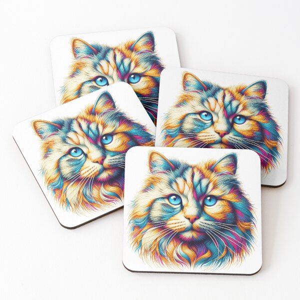 Item preview, Epic Whisker Odyssey: A Damien Hirst Homage designed and sold by BastKittyStore.