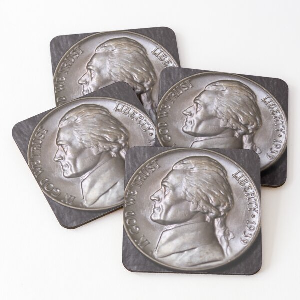 Item preview, 1939 Jefferson Nickel Gem BU designed and sold by coinsxcrochet.