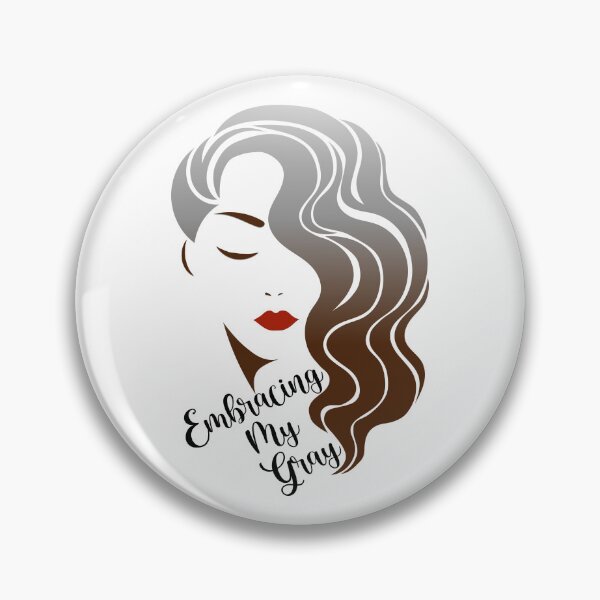 Item preview, Embracing My Gray - Brunette Hair  designed and sold by SilverLocksShop.