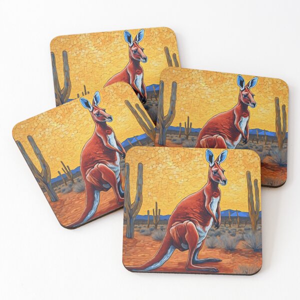 Item preview,  "Red Kangaroo in the Australian Desert" designed and sold by Artisticanvas.