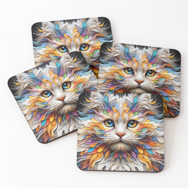 Item preview, Epicat Elegance: Damien Hirst-Inspired Siberian Art designed and sold by BastKittyStore.