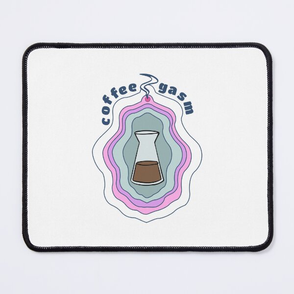 Item preview, Coffee lover vulva sticker in pink designed and sold by geometrid.
