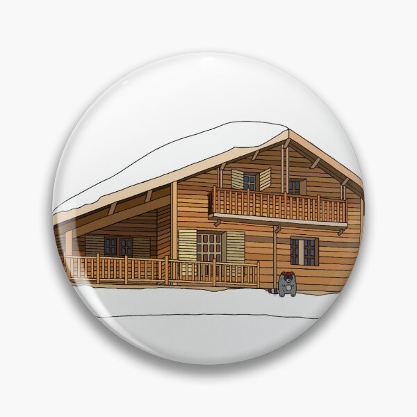Item preview, Rowan Raccoon at a Snowy Chalet designed and sold by rowanraccoonart.