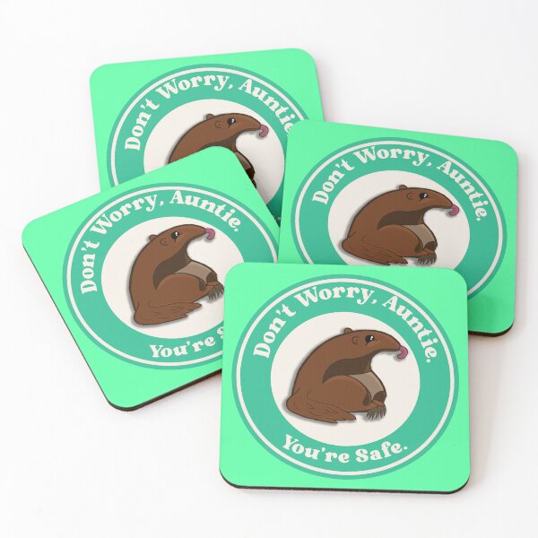 Item preview, "Don't Worry, Auntie" Chibi Arlie the Anti-Abuse Anteater in Green designed and sold by TickleSharkDsg.