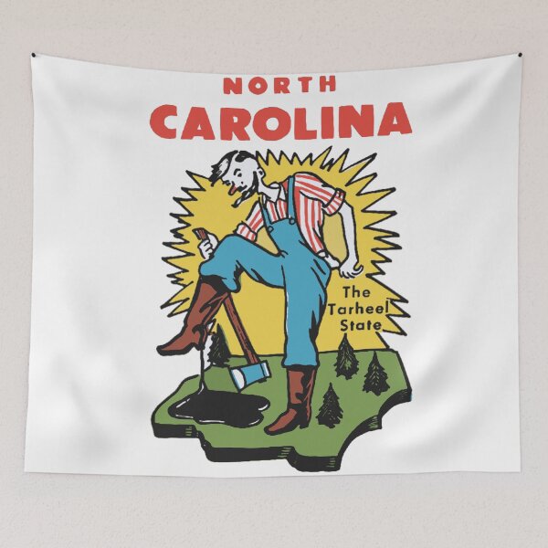 Item preview, Vintage Style North Carolina Decal Design designed and sold by Decal Mania.