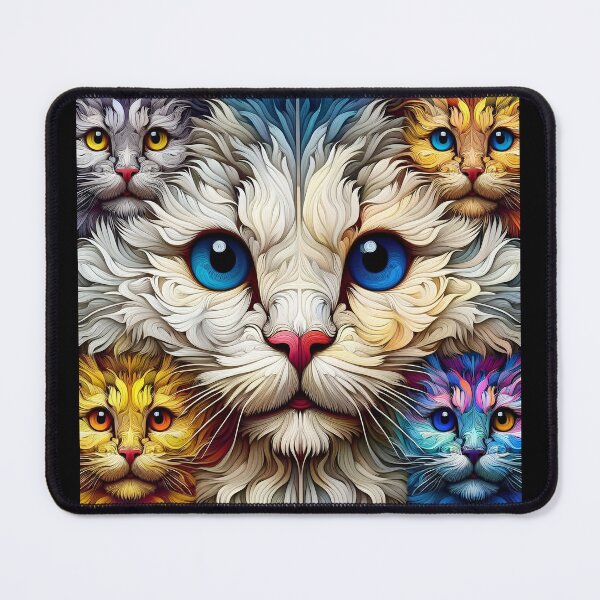 Item preview, Siberian Whispers: Damien Hirst-Inspired Cat Art designed and sold by BastKittyStore.