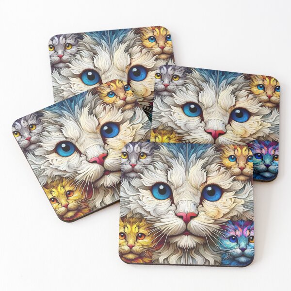 Item preview, Siberian Whispers: Damien Hirst-Inspired Cat Art designed and sold by BastKittyStore.