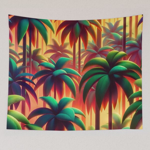 Item preview, Psychedelic Palm Trees designed and sold by mymagicstoreus.