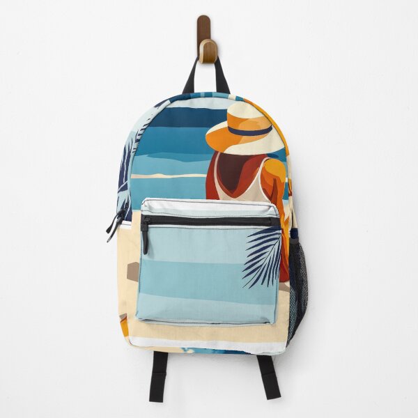 Item preview, Woman enjoying the sun at the beach designed and sold by JuanmaLW.
