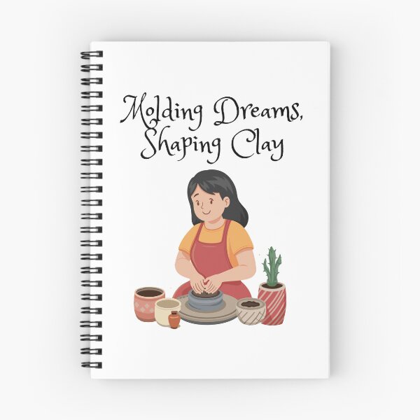 Item preview, Molding dreams, shaping clay- pottery lover designed and sold by FluxAuraTees.