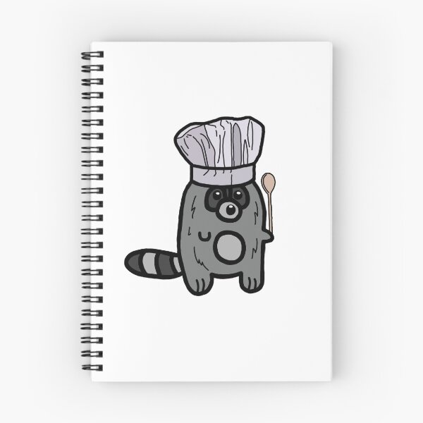 Item preview, Mapache Rowan como chef designed and sold by rowanraccoonart.