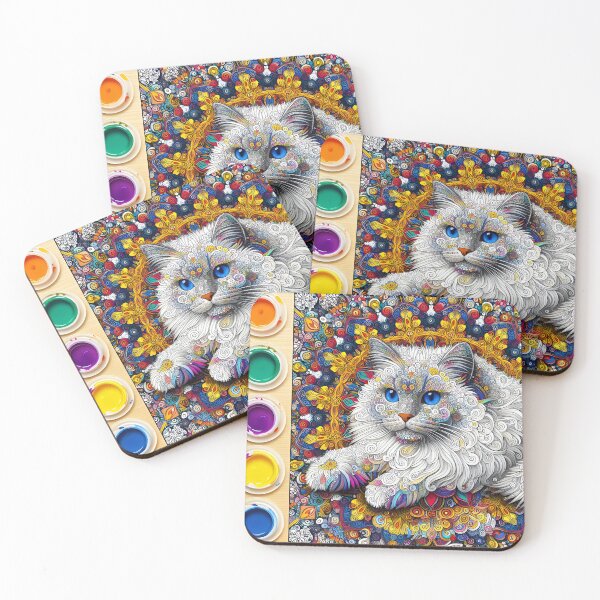 Item preview, Catmosphere: Damien Hirst Inspired Siberian Art designed and sold by BastKittyStore.