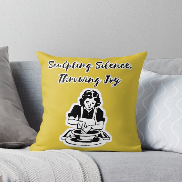 Item preview,  Sculpting silence, trrowing joy- pottery artist designed and sold by FluxAuraTees.