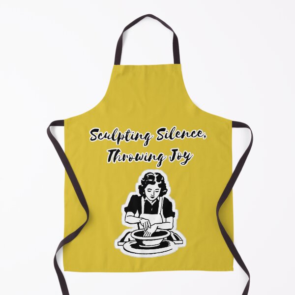 Item preview, Sculpting silence, trrowing joy- pottery artist designed and sold by FluxAuraTees.
