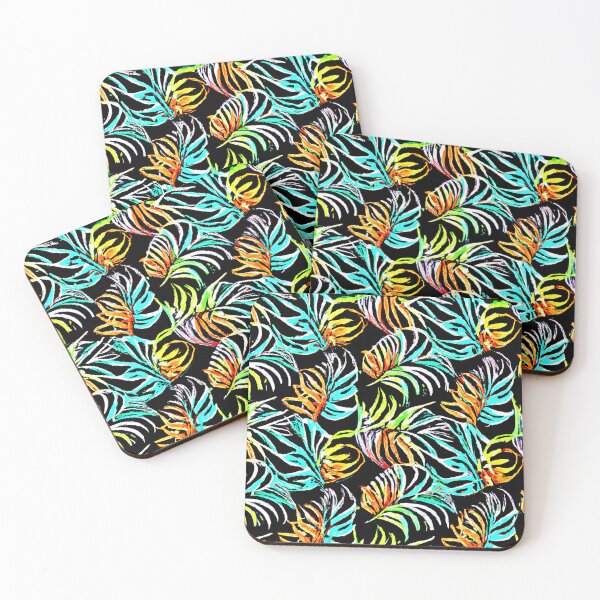 Item preview, Glowing Leaves Captivating Neon Art designed and sold by Health And Fitness Posts e-Store.