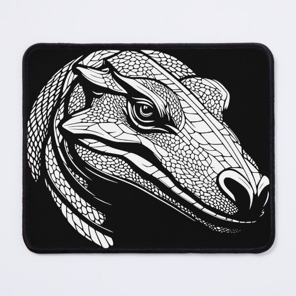 Item preview, Komodo Dragon Head Minimalist Illustration of Mighty Lizard designed and sold by ramiro.