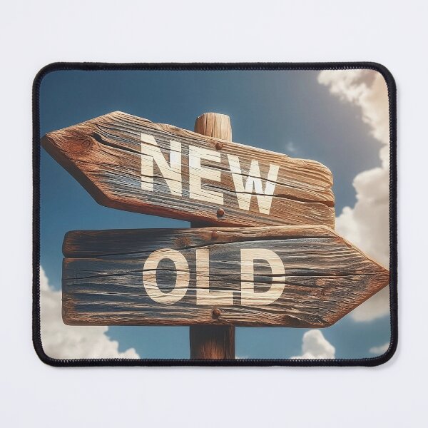 Item preview, signs with the word new and old designed and sold by sakkara22.
