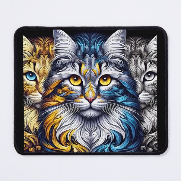 Item preview, Whiskered Masterpieces: Siberian Cat Artistry designed and sold by BastKittyStore.