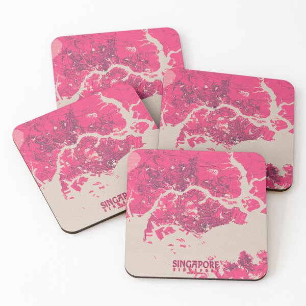 Item preview, Singapore City Map - Blossom designed and sold by deMAP.