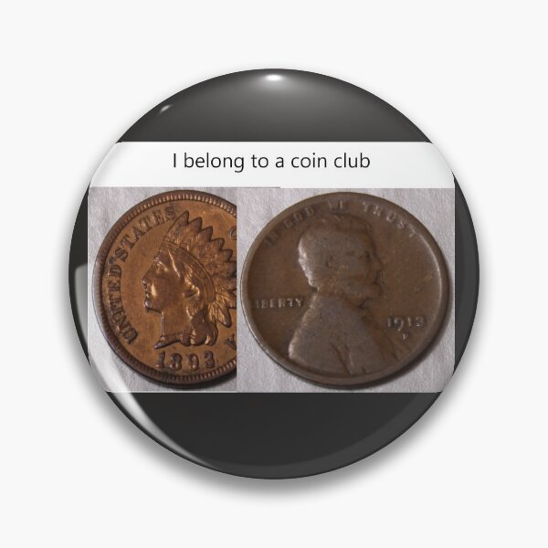 Item preview, I belong to a coin club 1893 Indian & 1913 D Lincoln Cents designed and sold by coinsxcrochet.