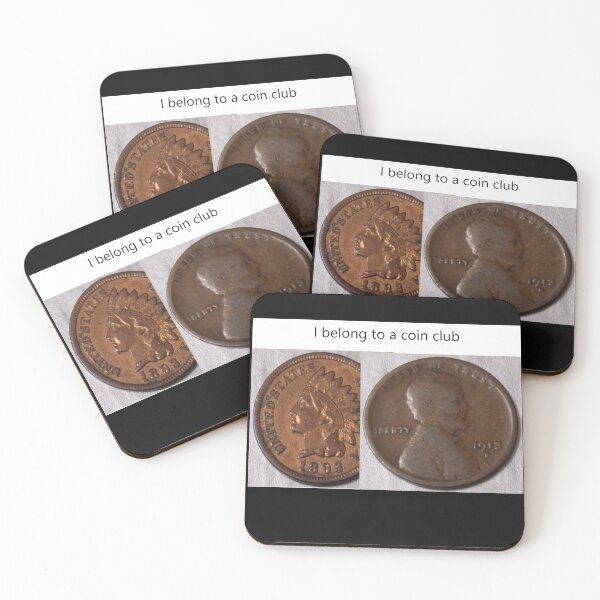 Item preview, I belong to a coin club 1893 Indian & 1913 D Lincoln Cents designed and sold by coinsxcrochet.