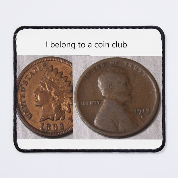 Item preview, I belong to a coin club 1893 Indian & 1913 D Lincoln Cents designed and sold by coinsxcrochet.