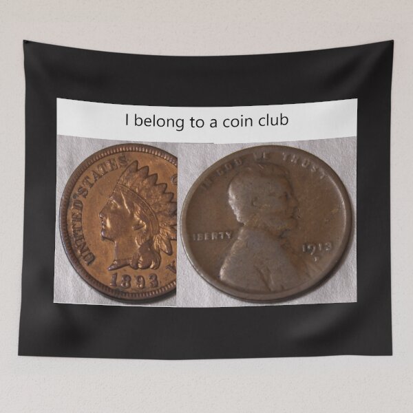 Item preview, I belong to a coin club 1893 Indian & 1913 D Lincoln Cents designed and sold by coinsxcrochet.