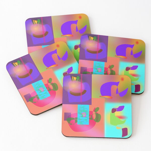 Item preview, Abstract Colorful Art Composition with Vibrant Shapes designed and sold by masabo.
