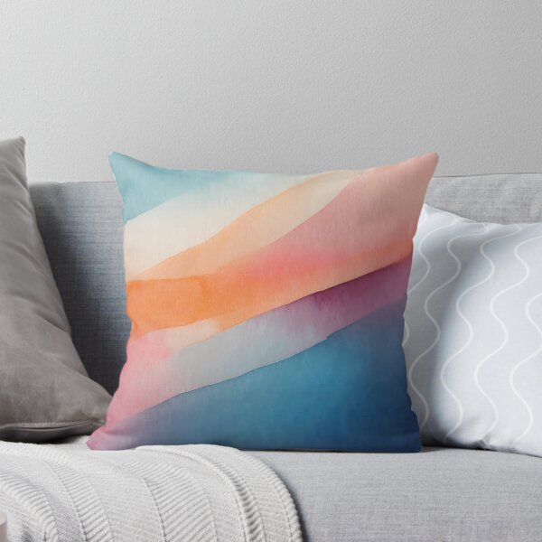 Item preview, Colorful watercolor watercolor pattern in blue, pink and orange #06 designed and sold by LiquidWing.