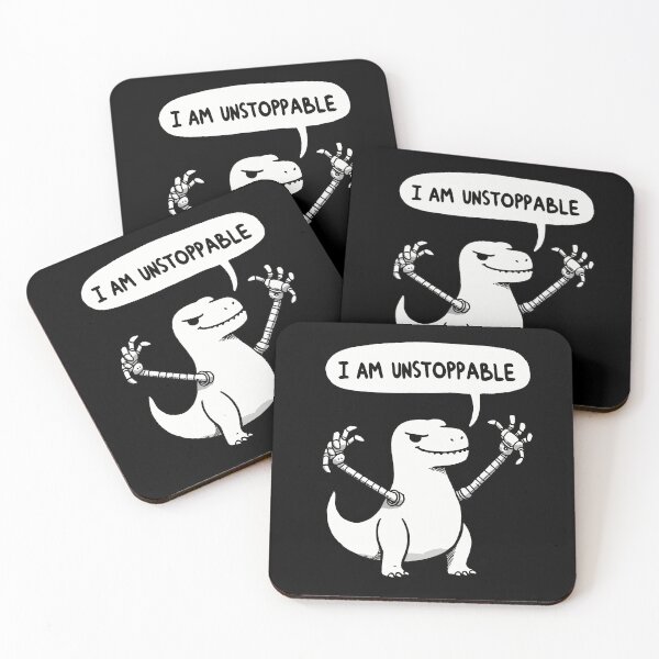 Item preview, I am unstoppable dinosaur designed and sold by DoodleDashShop.