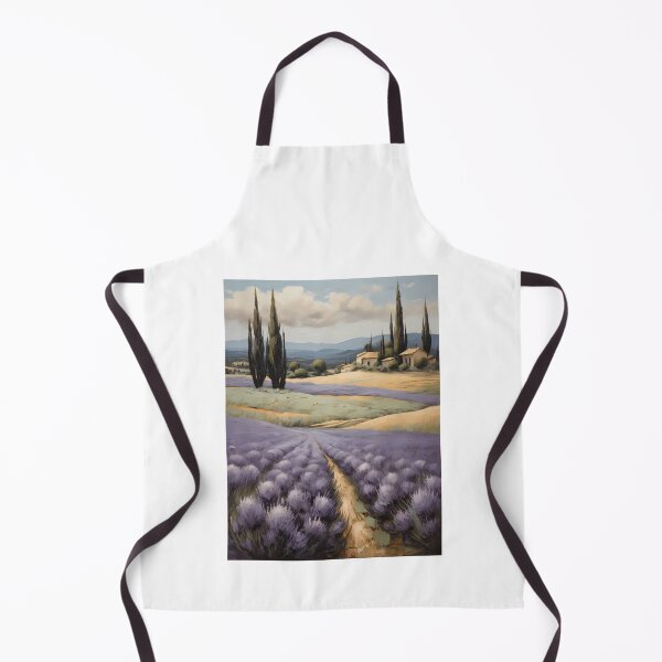 Item preview, The beautiful lavender fields in Provence, vintage oil painting designed and sold by CreativeSparkzz.