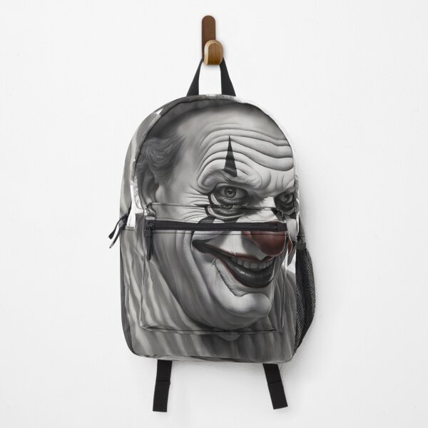 Item preview, black & white, red nose balloon art Man designed and sold by Vibes-vintage.