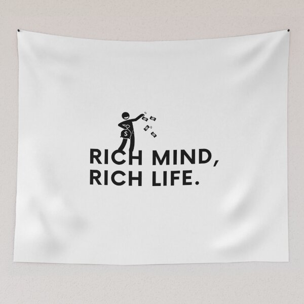 Item preview, Rich mind, rich life. designed and sold by Bananobanini.