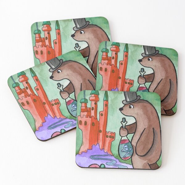 Item preview, Potion Master Bear Goes to Castle - Watercolour designed and sold by Katie Atkin.