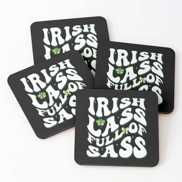 Item preview, Irish lass full of sass funny st patrick's day irish designed and sold by Be Cool (5.0) ⭐⭐⭐⭐⭐.