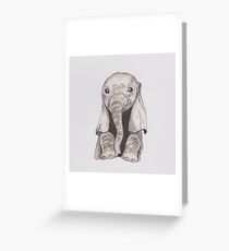 Tarjeta de felicitación Bebé elefante