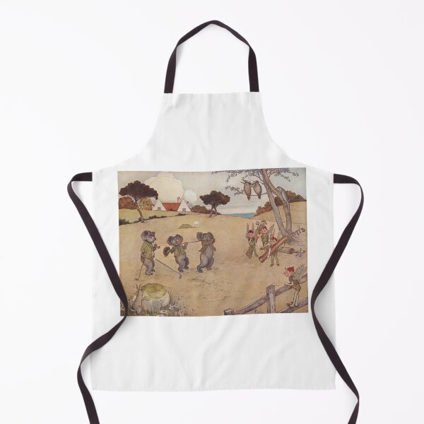 Item preview, Koala Bears and Fairy Elves Playing Golf Vintage Illustration designed and sold by ElegantTeaTime.