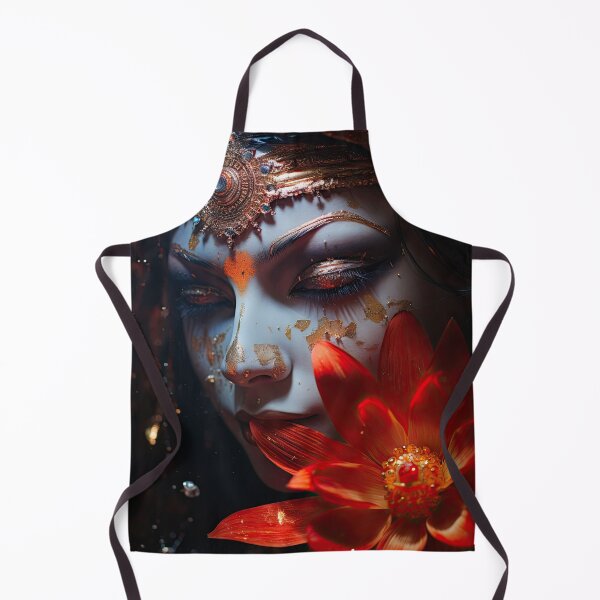 Item preview, Xochiquetzal with Red Dahlias (Variation) designed and sold by OccultDreams.