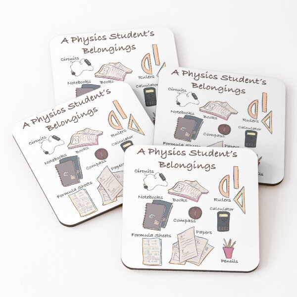 Item preview, A Physics Student’s belongings designed and sold by SharonTheFirst.