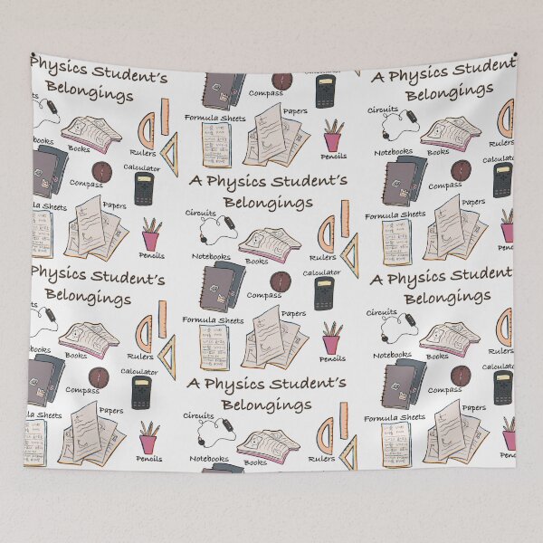 Item preview, A Physics Student’s belongings designed and sold by SharonTheFirst.