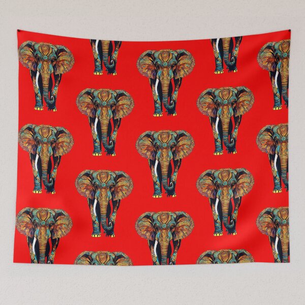 Item preview, Multicolored African elephant designed and sold by UZRWRLD .
