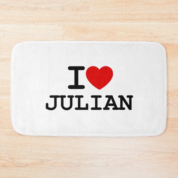 Item preview, JULIAN / I ♥ Julian / Personalized Gift for Him designed and sold by hottest-tees.