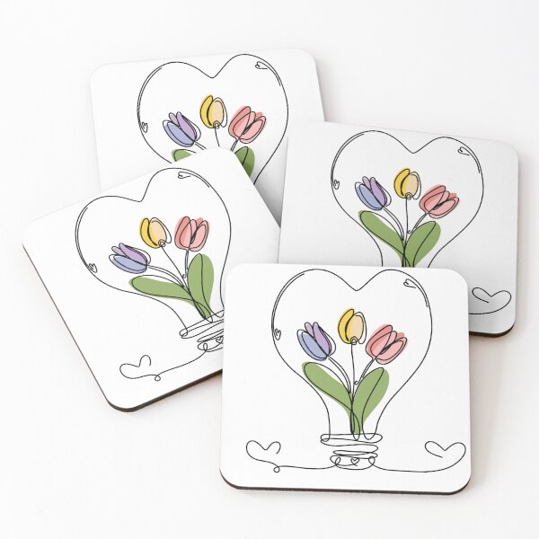 Item preview, Valentine's Day Design Gifts Simple T-Shirt Bulb With Tulips designed and sold by CANDYFrog.