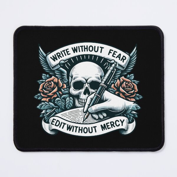 Item preview, Write without fear, edit without mercy designed and sold by Retr0Tshirts.