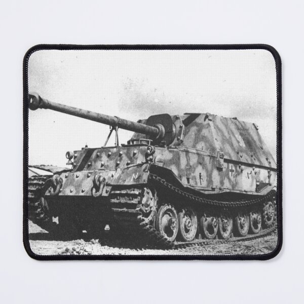 Item preview, WW2 - Panzerjäger Tiger (P) 8.8 cm PaK 43/2 L/71 ‘Ferdinand/Elefant’ - Black and White Photographic Print designed and sold by TheHappyK.