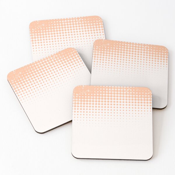 Item preview, Pantone Peach Fuzz Halftone Polka Dots Pattern designed and sold by humnoo.