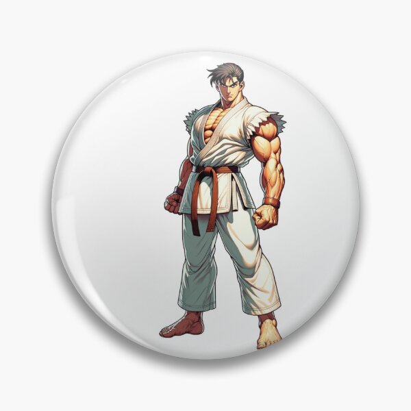 Artikelvorschau, Ju-Jitsu-Kampfkünstler mit rotem Gürtel für Fantasy-Kampfspiel entworfen und verkauft von kylmllr101684.
